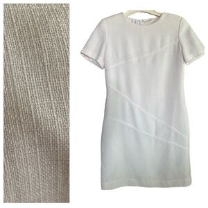 2/$30 Vintage Worthington Petite 4P Shift Mini Dress 80’s Angle Stitching